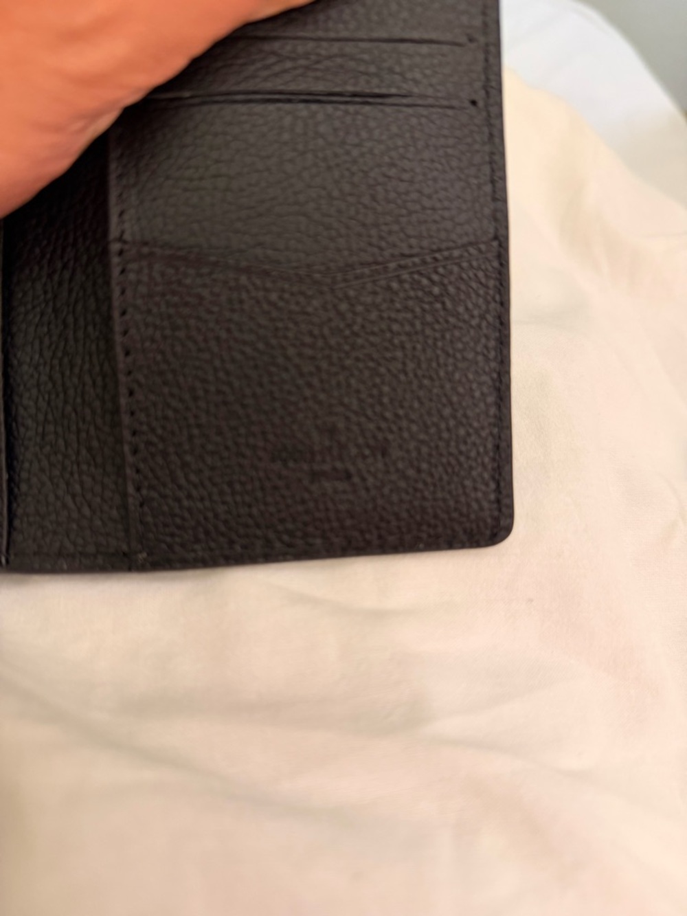 Louis Vuitton Black Embossed Monogram Card Case - Picture 4 of 7